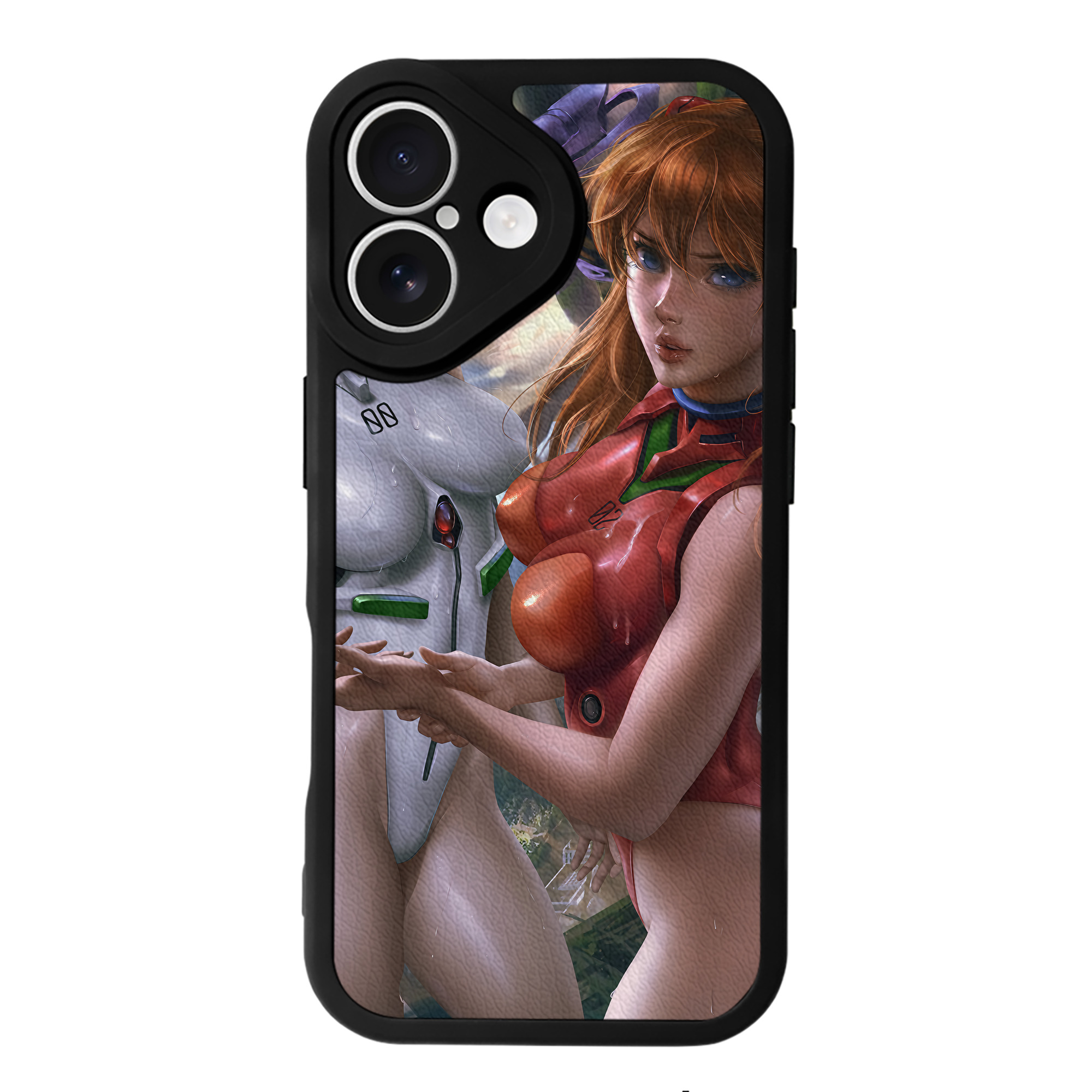 （画像用） EVA 新世紀エヴァンゲリオン 【iPhone 16シリーズ対応】シリコンスマホケース（レザー調） 材質：シリコン